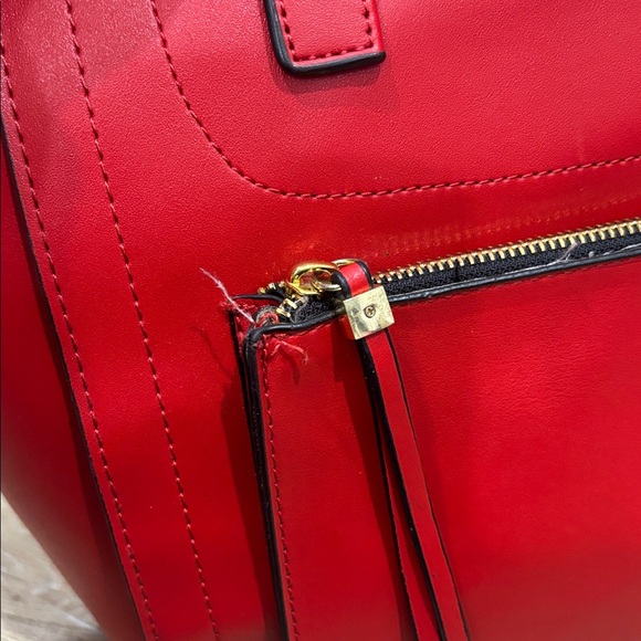 Red Leather Tote Bag - Picture 3 of 7